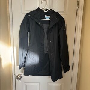 Columbia Women's Casual Black Rain Jacket
